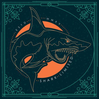 Klasik ince balık etiketi