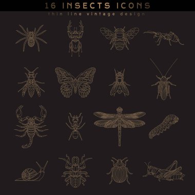 böcek etiketleri ve rozetler