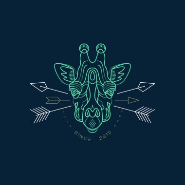 Soyut hayvan çizimi