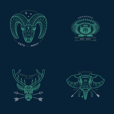 Soyut hayvan çizimi