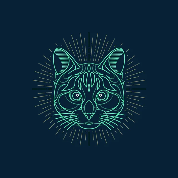 Ilustración animal abstracta — Vector de stock