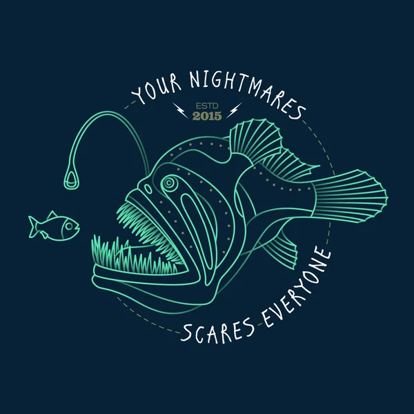 Soyut balık çizimi