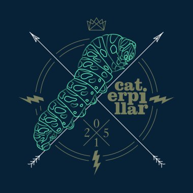 Soyut böcekler çizimi