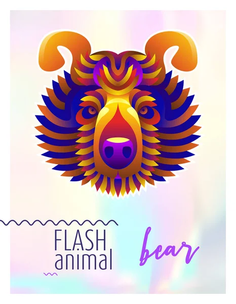 Ilustración animal abstracta — Vector de stock