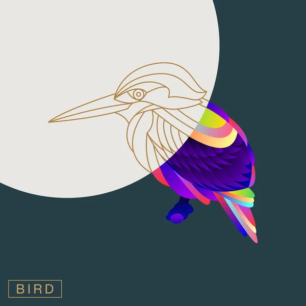 抽象的な鳥の図 — ストックベクタ