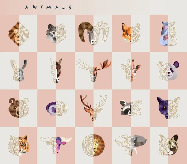 Ilustración animal abstracta — Archivo Imágenes Vectoriales