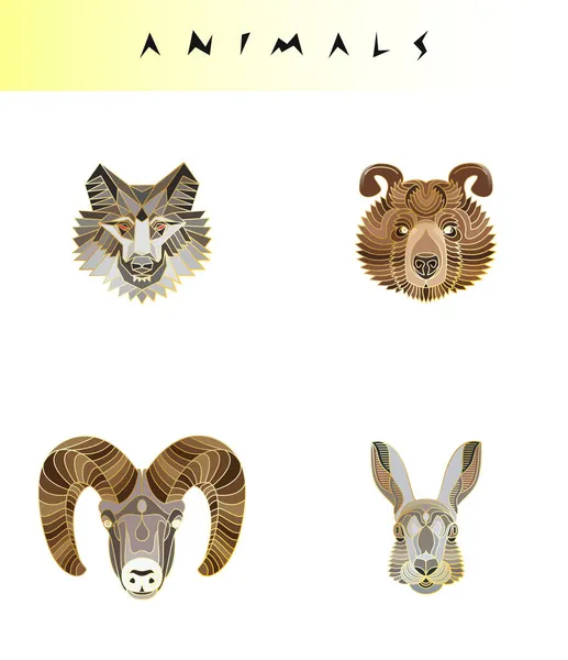 Illustrazione astratta degli animali — Vettoriale Stock