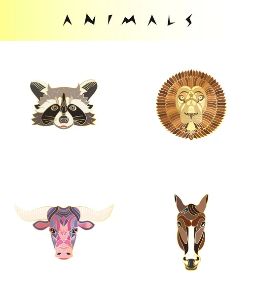 Abstract animal illustration — Stock Vector