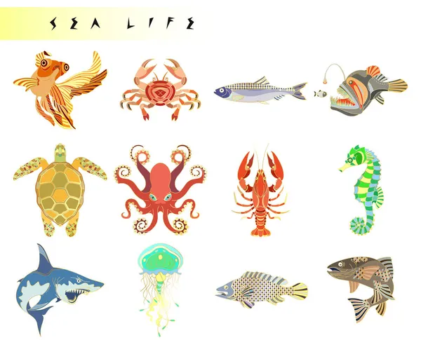 Abstract fish illustration — Stock Vector