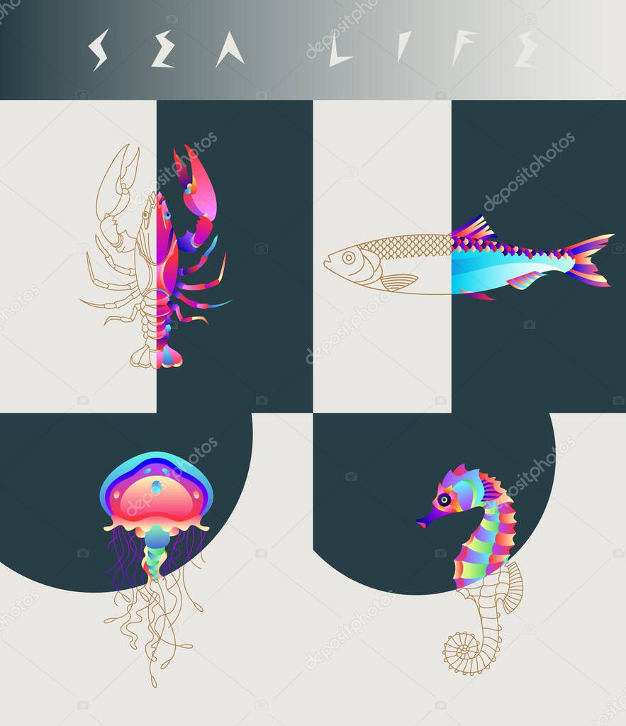 Abstract fish illustration