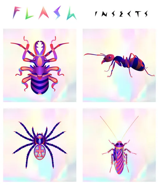 Абстрактные насекомые — стоковый вектор