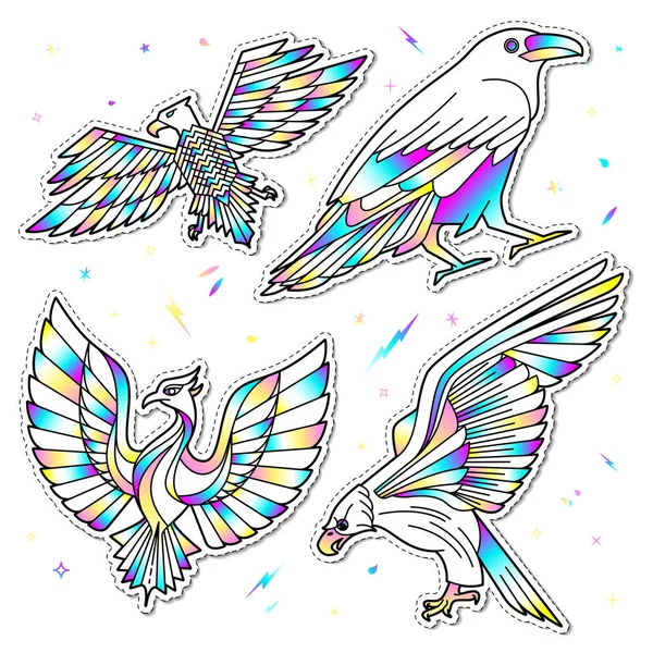 Ilustración abstracta de aves — Vector de stock