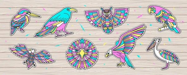 Ilustração abstrata das aves — Vetor de Stock