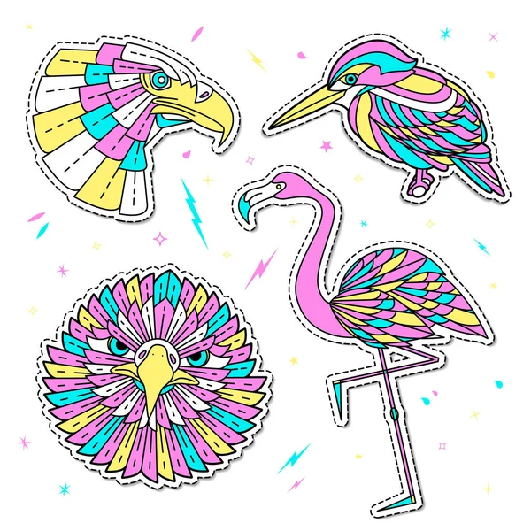 Abstraktní ptačích ilustrace — Stockový vektor