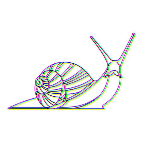 Glitch effekt insekt logotyp vektor djur illustration — Stock vektor