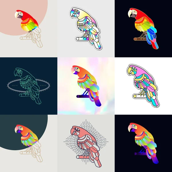 抽象的な鳥の図 — ストックベクタ