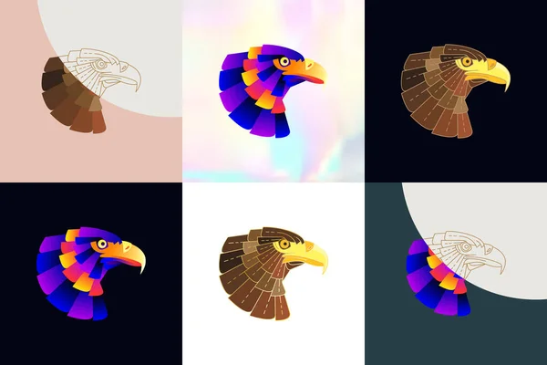 Abstrakte Vogel-Illustration — Stockvektor