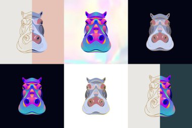 Soyut hayvan çizimi