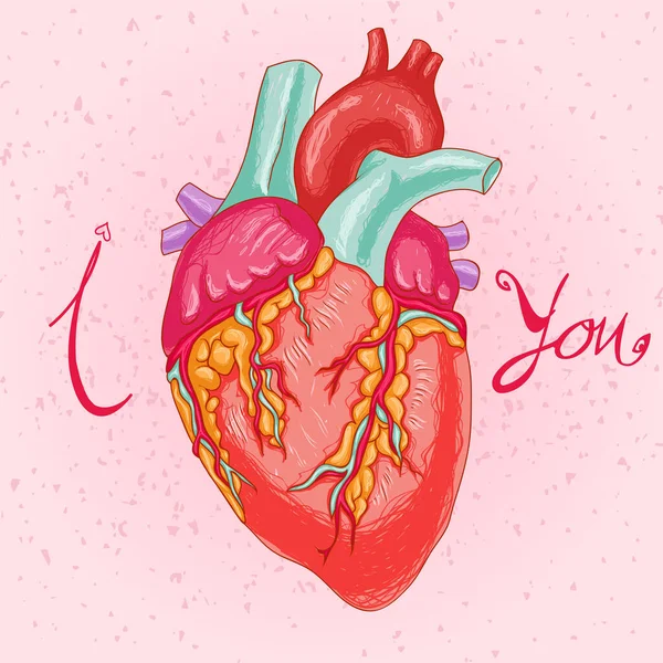 Cartão feliz dia dos namorados com corações —  Vetores de Stock