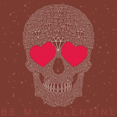 vektör komik, şeker kafatası