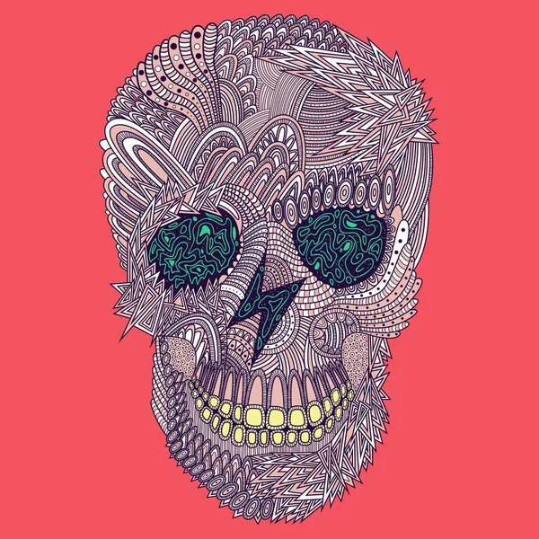 vektör komik, şeker kafatası