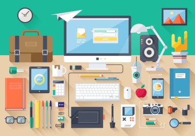 düz tasarım vektör çizimi kavramı