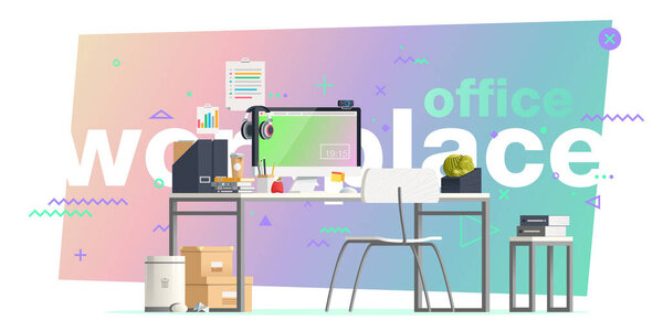 Office workplace interior design