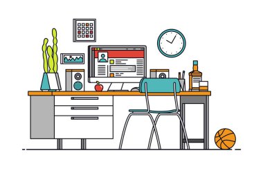 İnce çizgi işyeri