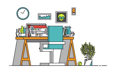 İnce çizgi işyeri