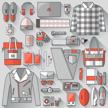 Her gün taşımak ve aksesuarları kıyafeti