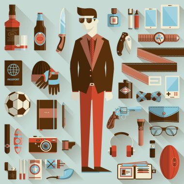 Her gün taşımak ve aksesuarları kıyafeti