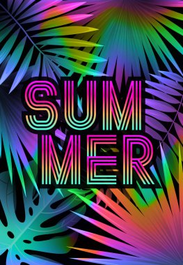 Yaz tropikal arka plan tasarım