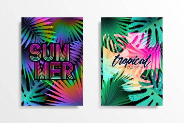 Yaz tropikal arka plan tasarım