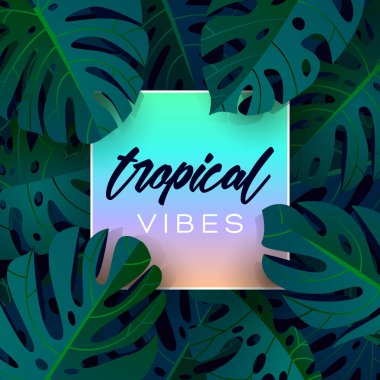 Yaz tropikal arka plan tasarım