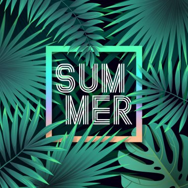 Yaz tropikal arka plan tasarım