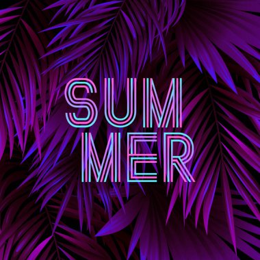 Yaz tropikal arka plan tasarım