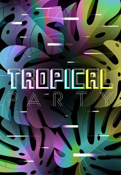 Verão design de fundo tropical — Vetor de Stock