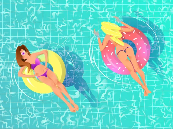 Illustration des vacances tropicales d'été. — Image vectorielle