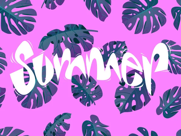 Tropisk sommar semester illustration. — Stock vektor