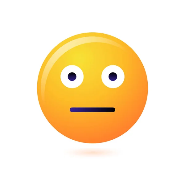 Emoji gezicht en emoticon glimlach — Stockvector