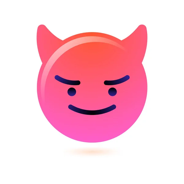 Emoji tvář a emotikon úsměv — Stockový vektor