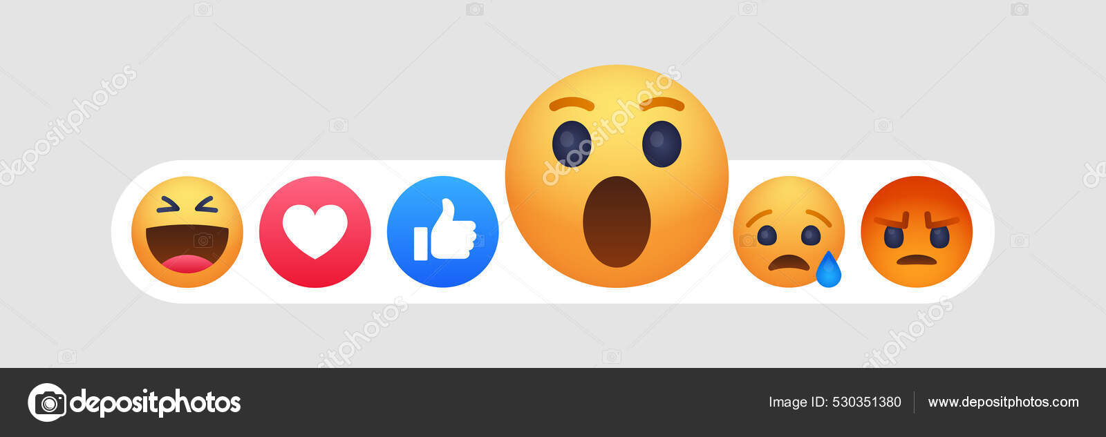 Emoji cara de dibujos animados burbuja emoticono Vector de stock #530351380  de ©karnoff, image size:1600x633