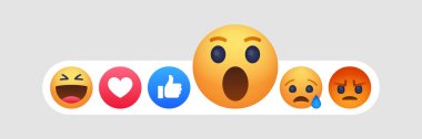 Emoji yüz karikatür kabarcık simgesi