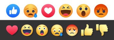 Emoji yüz karikatür kabarcık simgesi