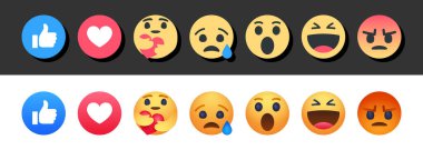 Emoji yüz karikatür kabarcık simgesi