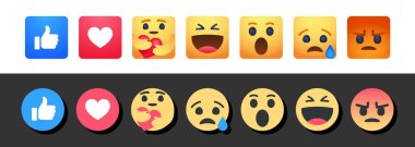 Emoji yüz karikatür kabarcık simgesi