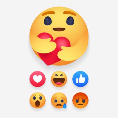 Emoji yüz karikatür kabarcık simgesi