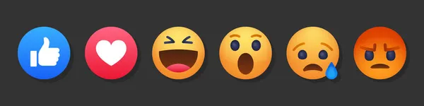 Emoji arc rajzfilm buborék emotikon — Stock Vector