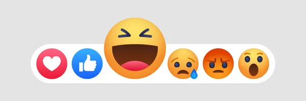 Emoji rosto desenho animado bolha emoticon —  Vetores de Stock