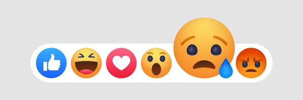 Emoji visage dessin animé bulle émoticône — Image vectorielle